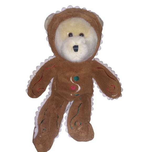 Eddie Bauer Gingerbread Bear Stuffed Plush Holiday 13 Inch Plush Toy - Picture 1 of 6